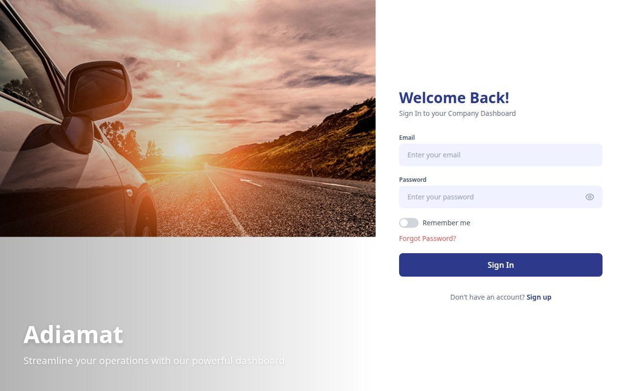 A-Trip Ride Admin dashboard