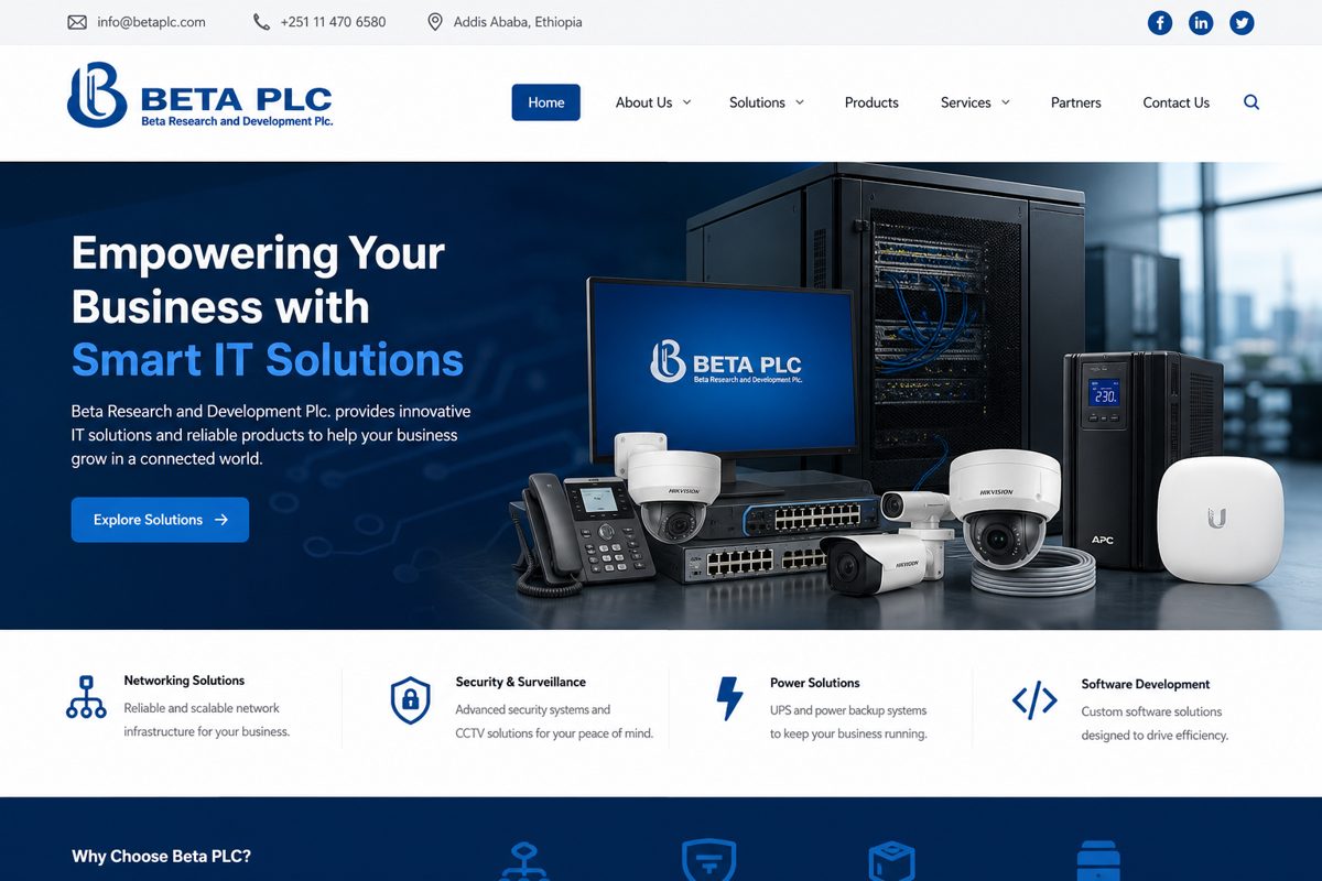 Beta PLC website