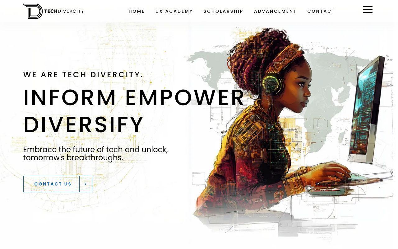 Tech Divercity website